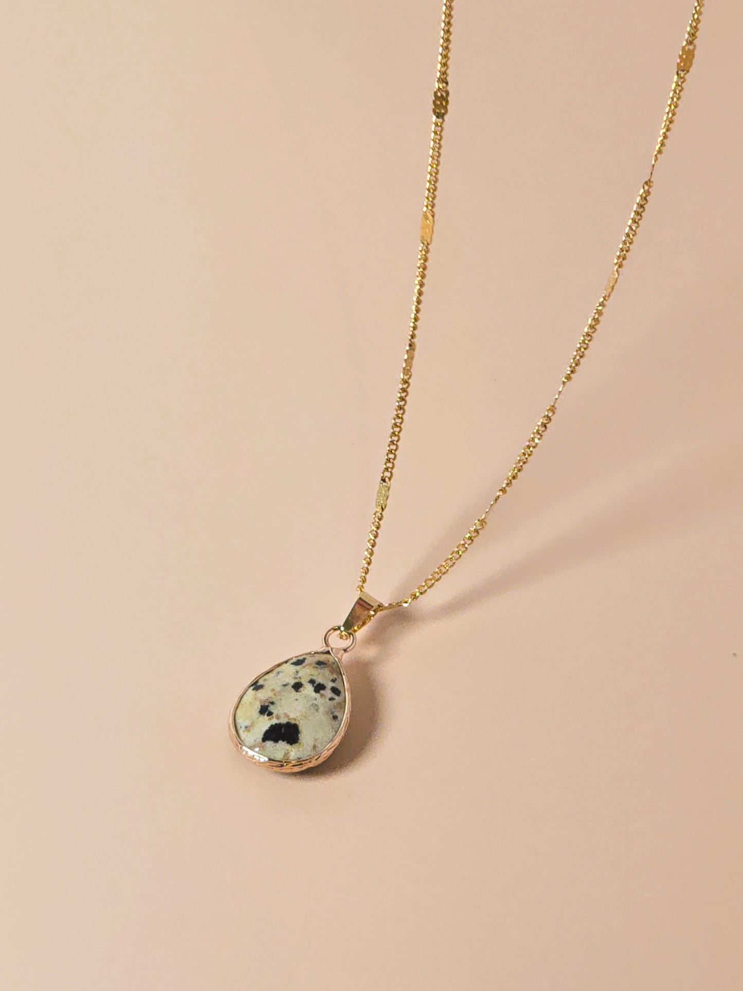 Dalmatian Jasper Pendant Necklace