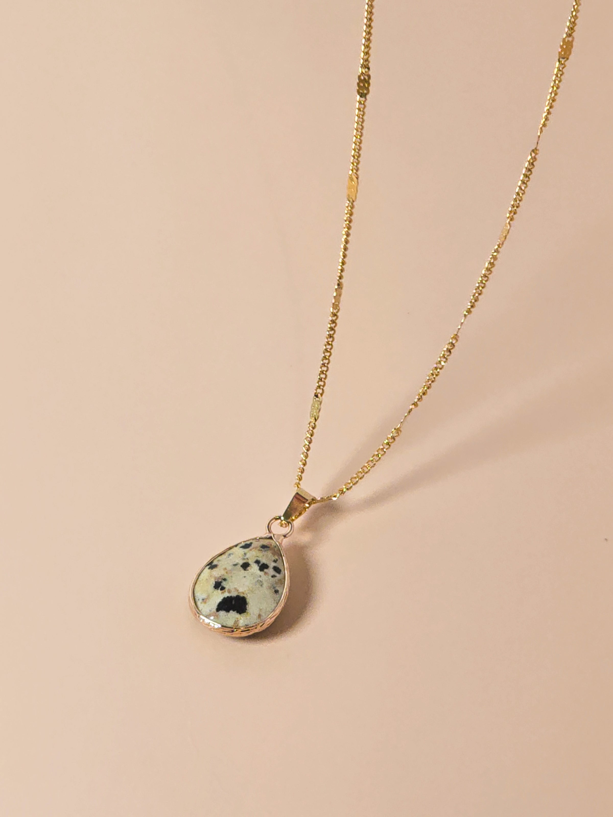 Dalmatian Jasper Pendant Necklace