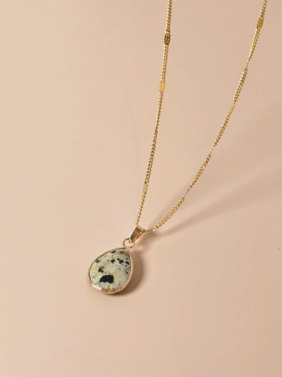 Dalmatian Jasper Pendant Necklace