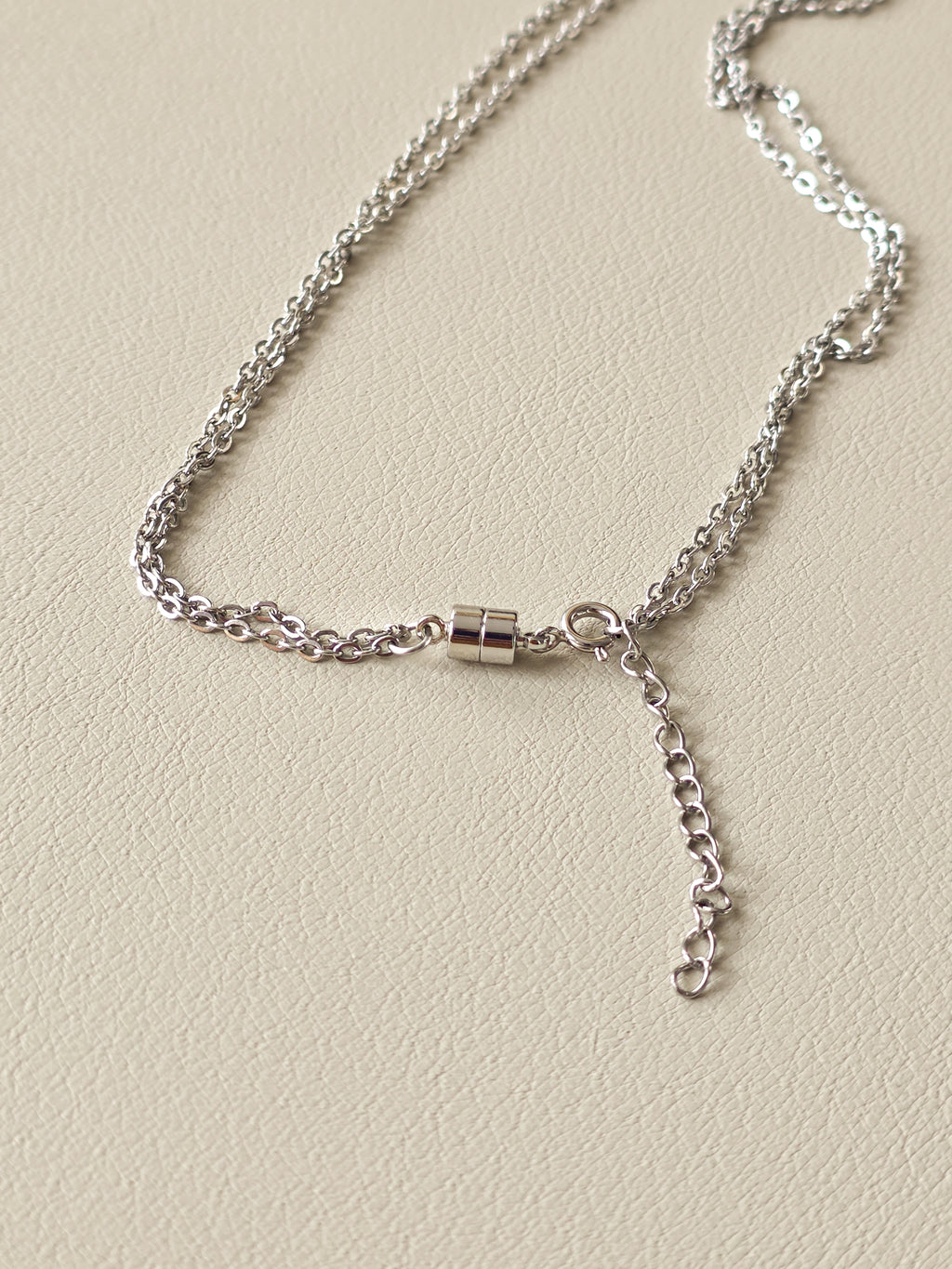 Freshwater Pearl & Stainless Steel Layered Necklace