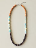 Garnet & Amazonite Beaded Necklace