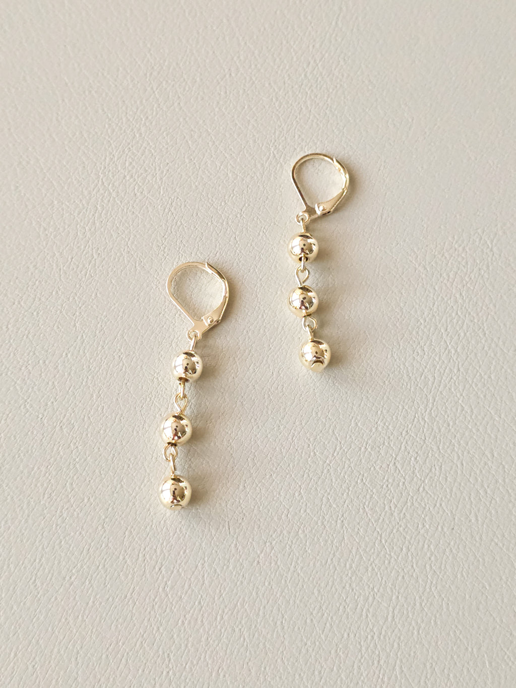 Gold-Filled Beaded Earrings