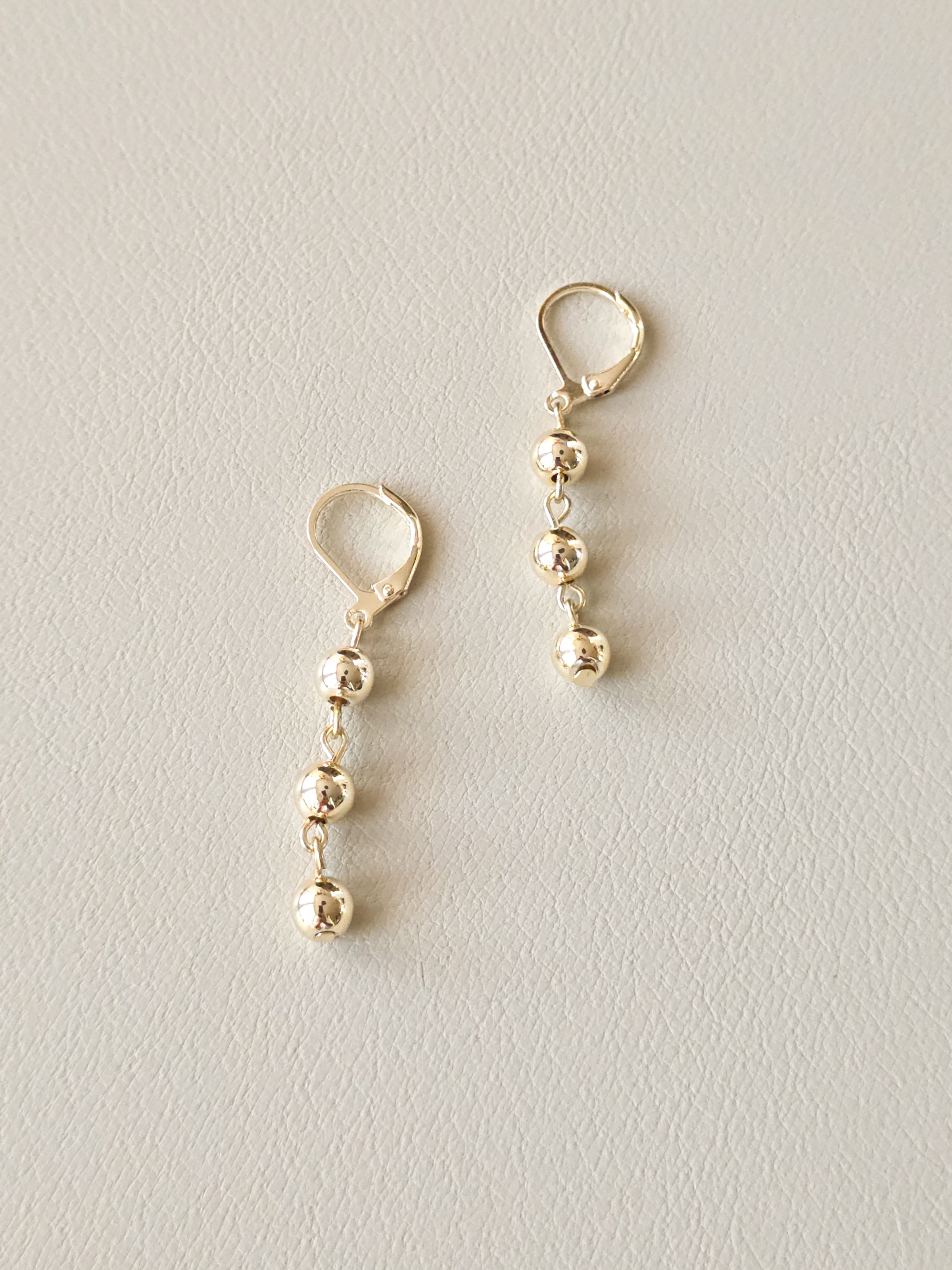 Gold-Filled Beaded Earrings