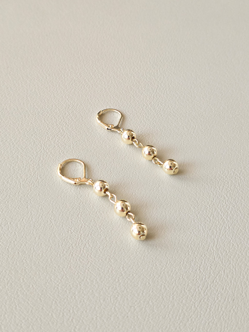 Gold-Filled Beaded Earrings