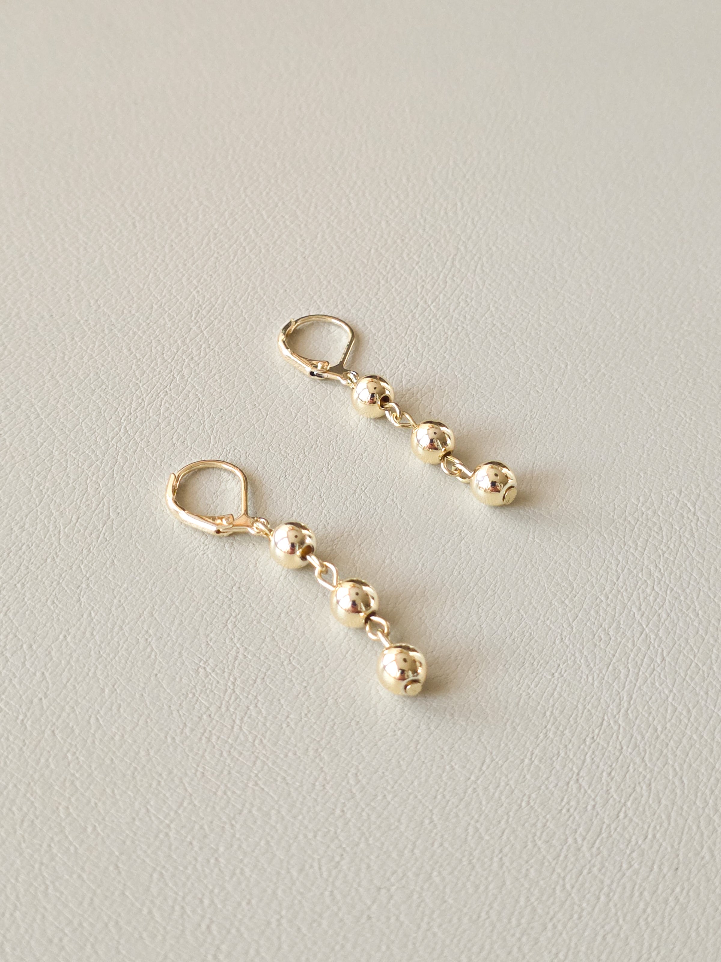 Gold-Filled Beaded Earrings
