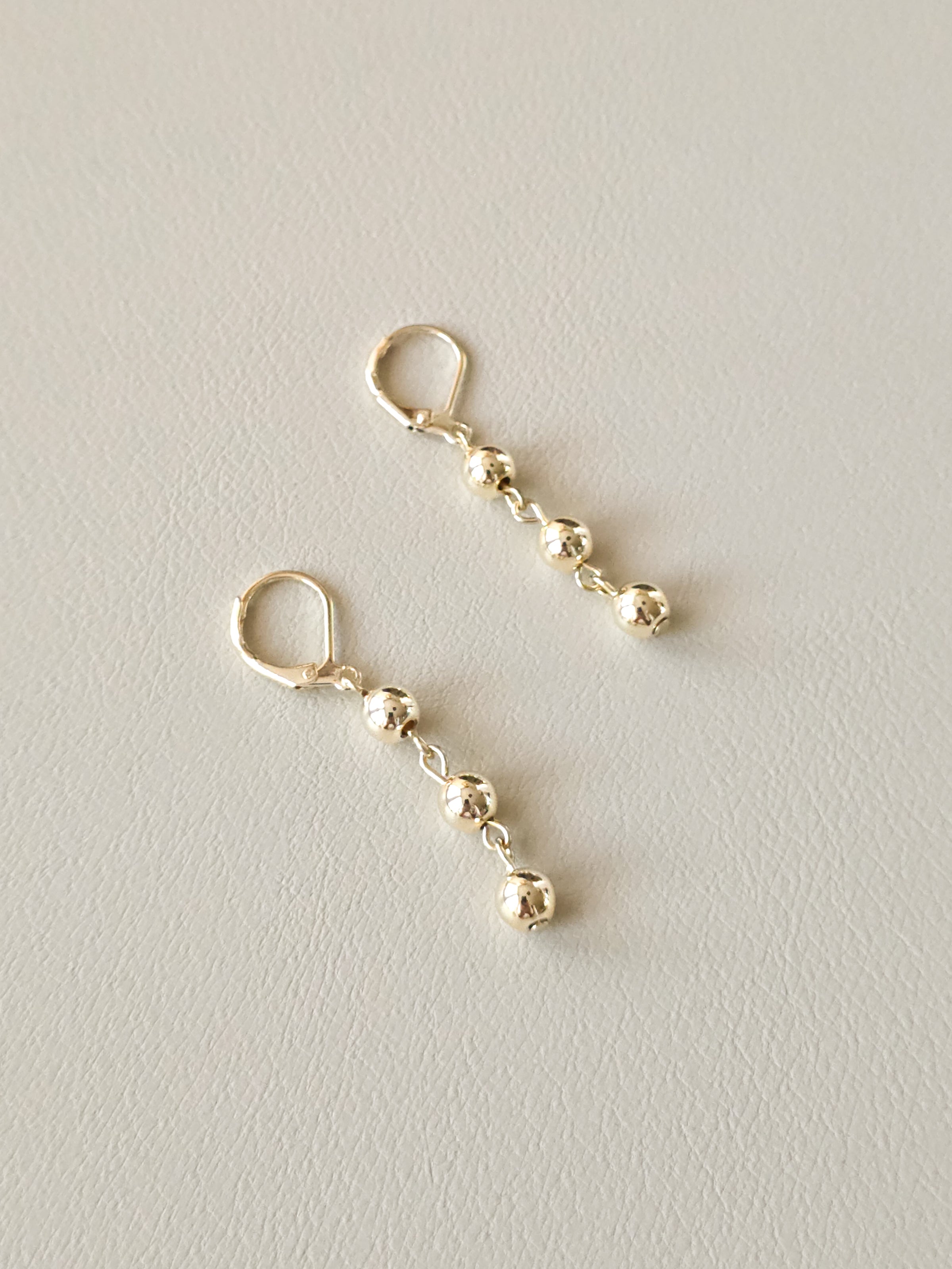 Gold-Filled Beaded Earrings