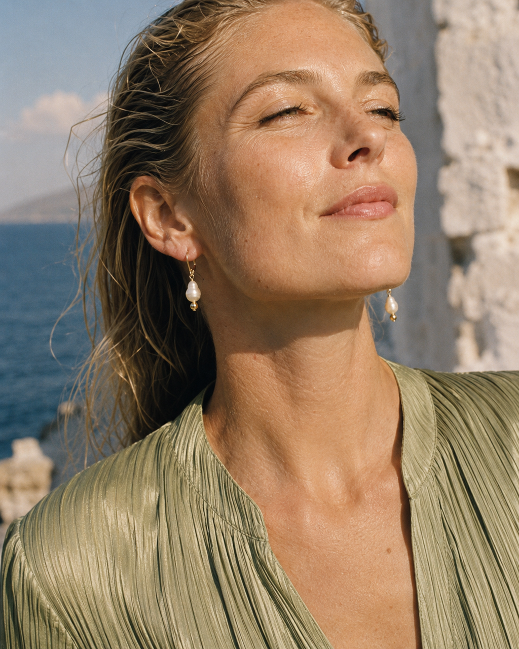 Baroque Freshwater Pearl Drop Earrings