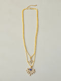 Gold Dual-Layered Celestial Charm Necklace