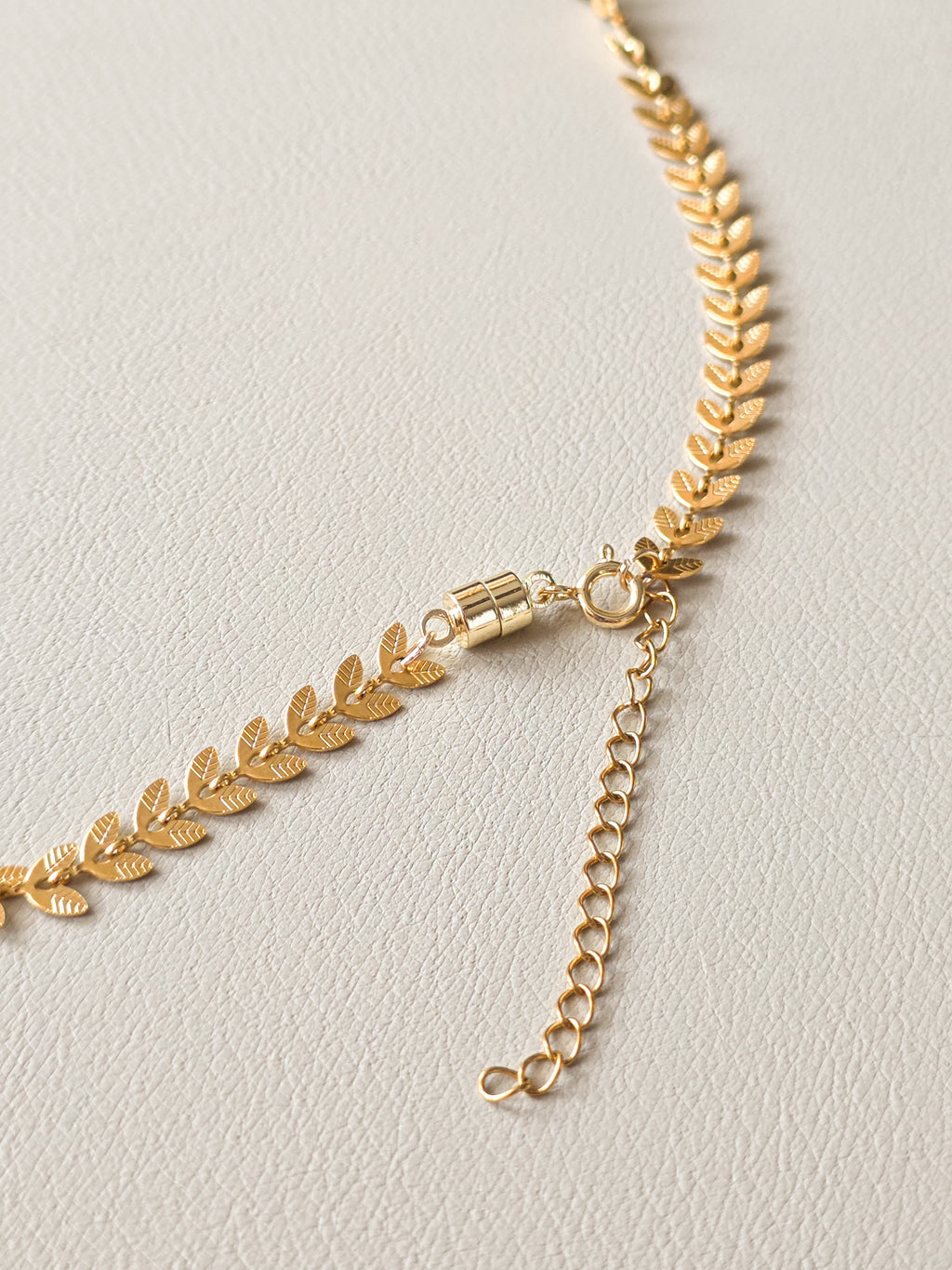 Gold Leaf Chain Necklace