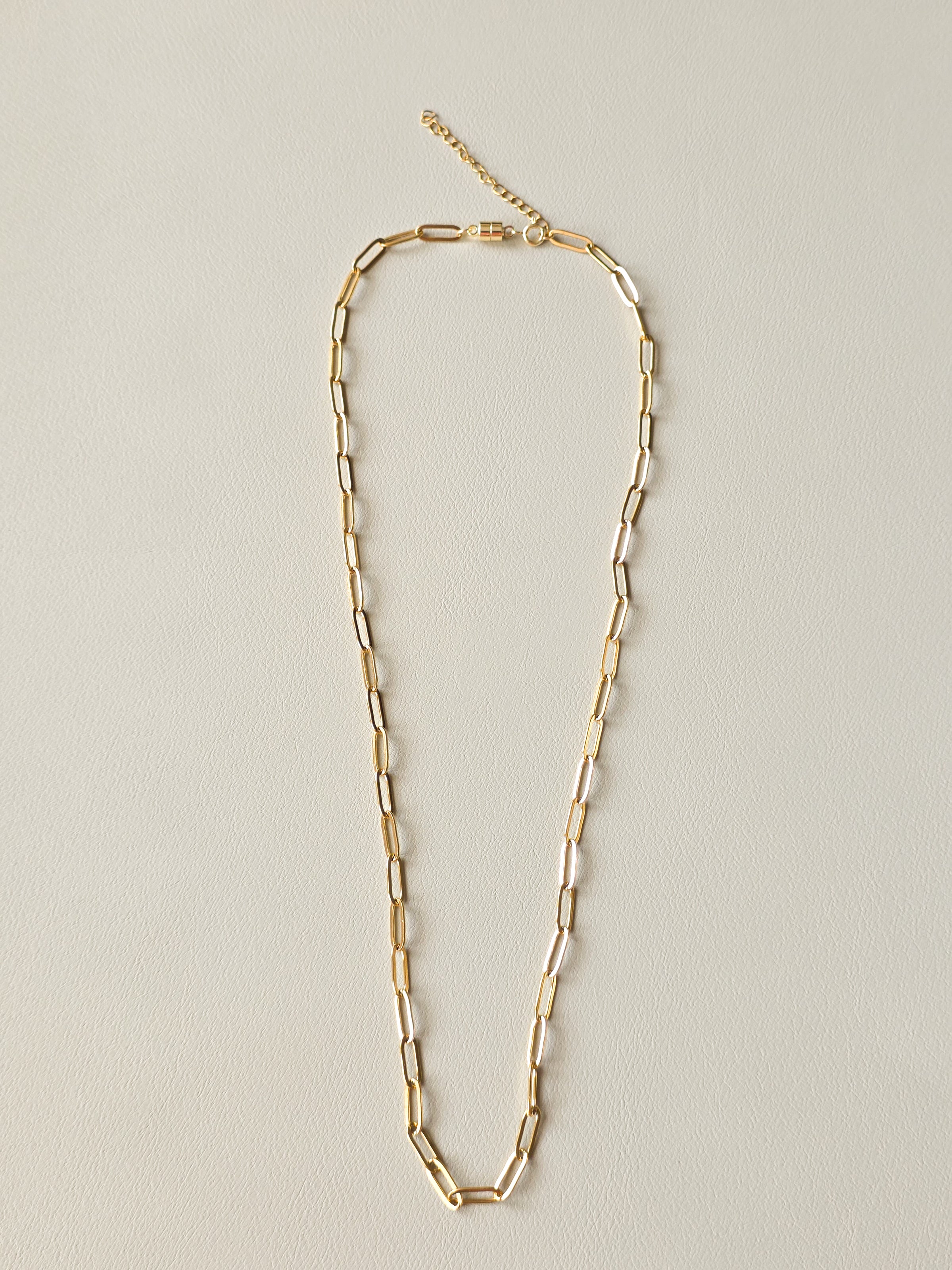 Gold Paperclip Chain Necklace