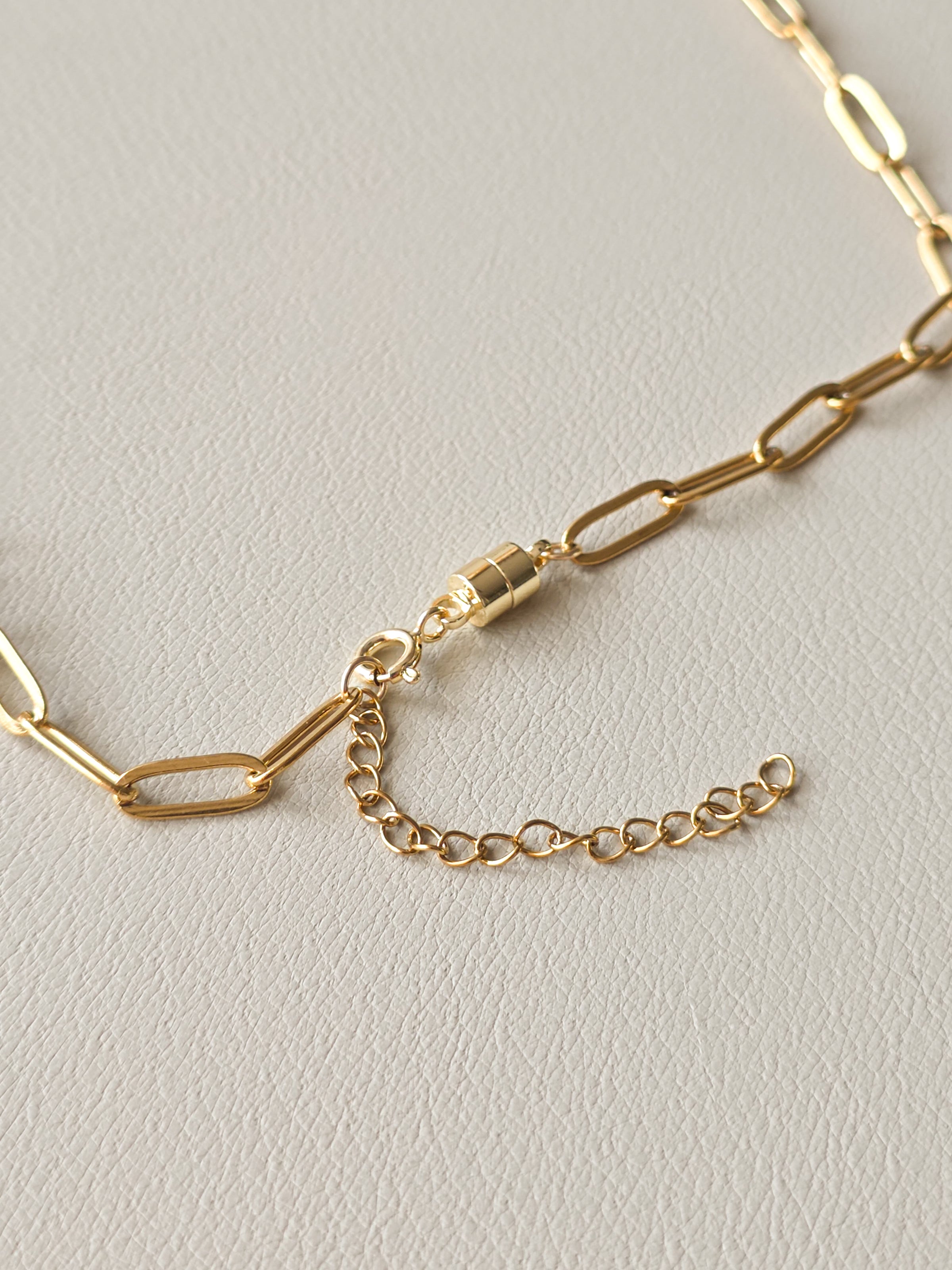Gold Paperclip Chain Necklace