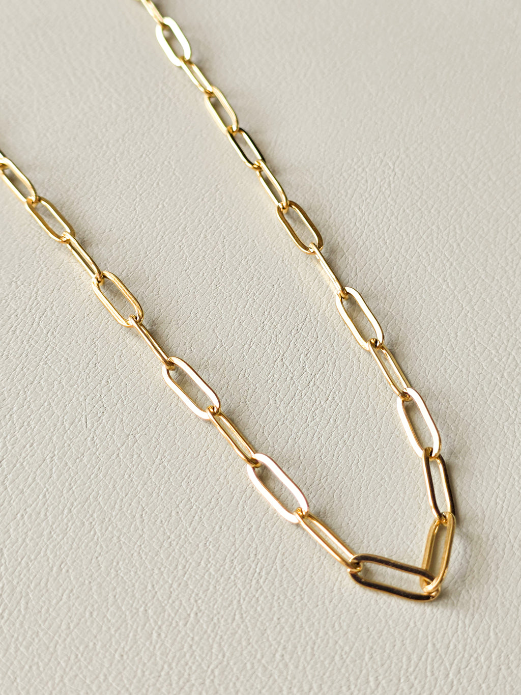 Gold Paperclip Chain Necklace