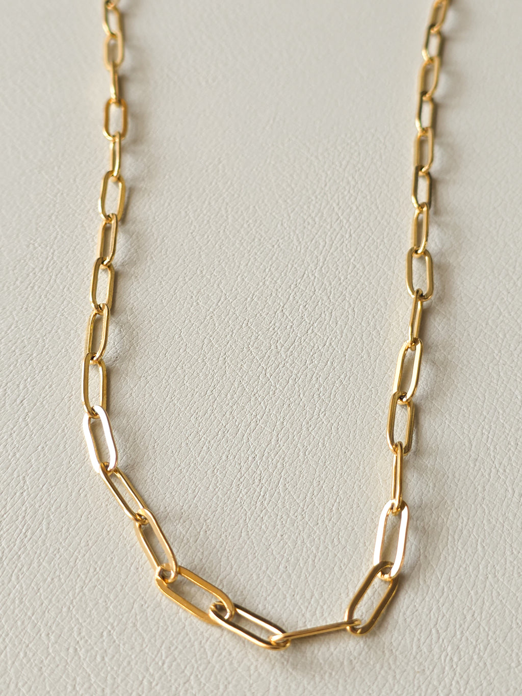 Gold Paperclip Chain Necklace