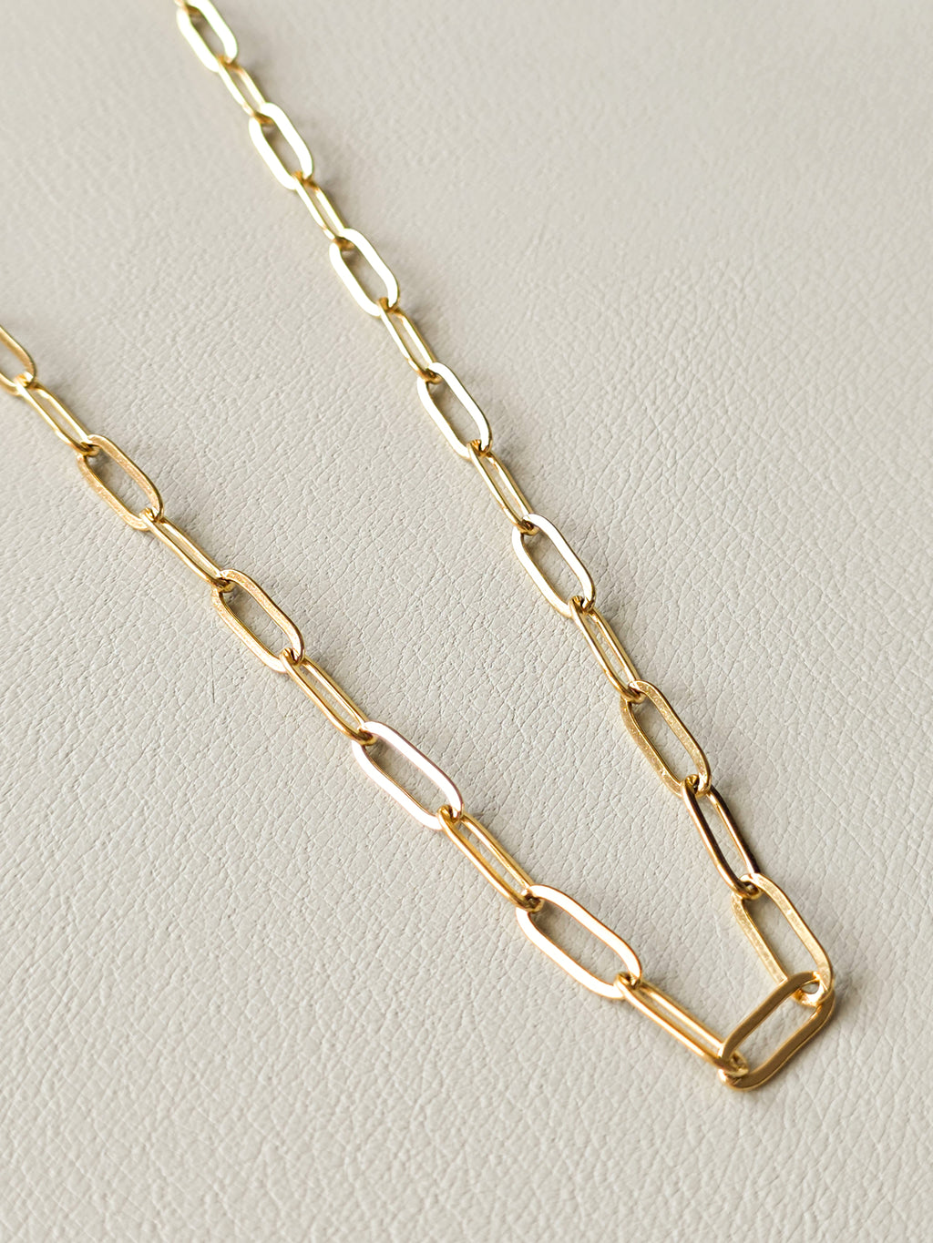 Gold Paperclip Chain Necklace