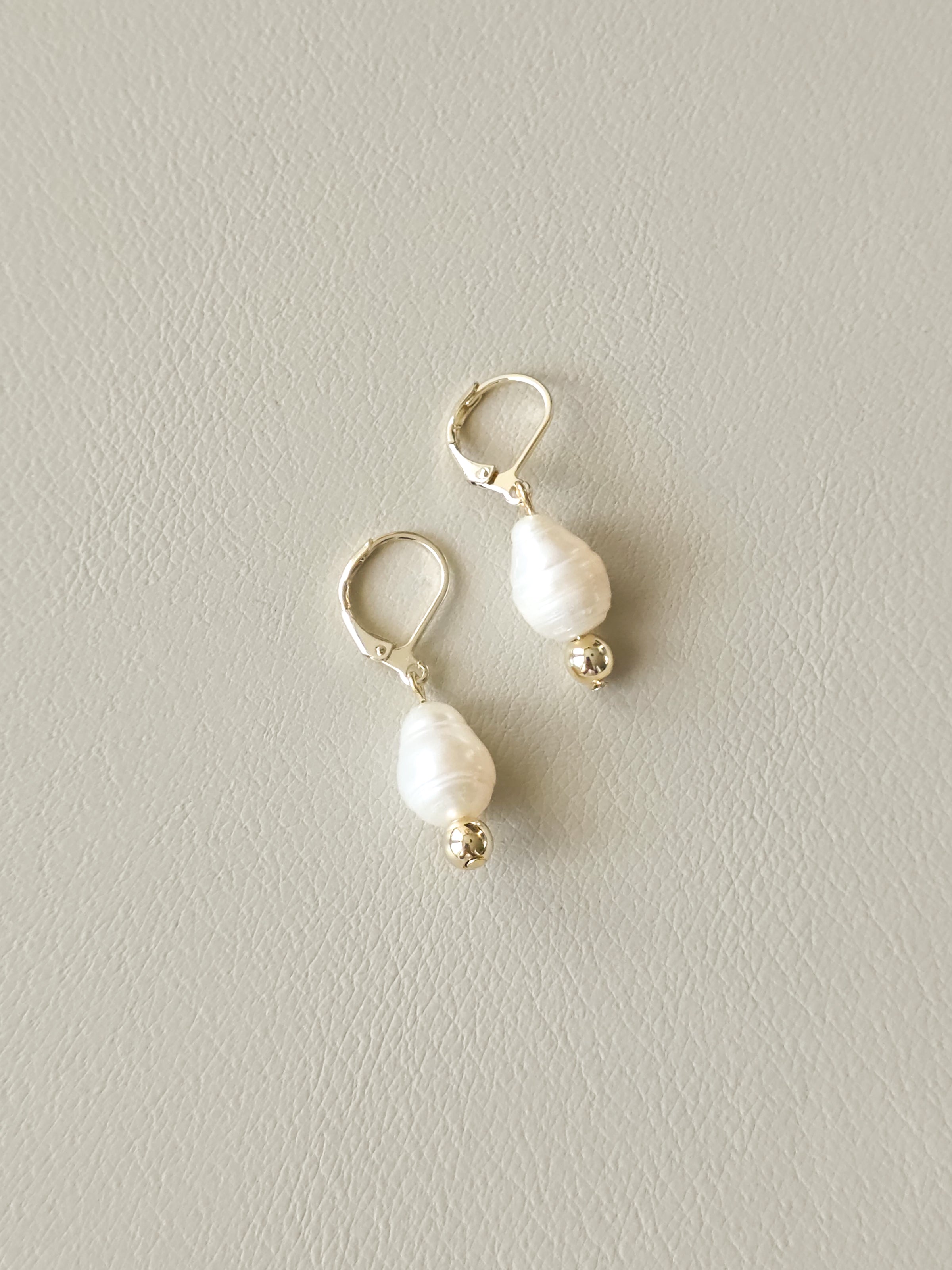 Baroque Freshwater Pearl Drop Earrings