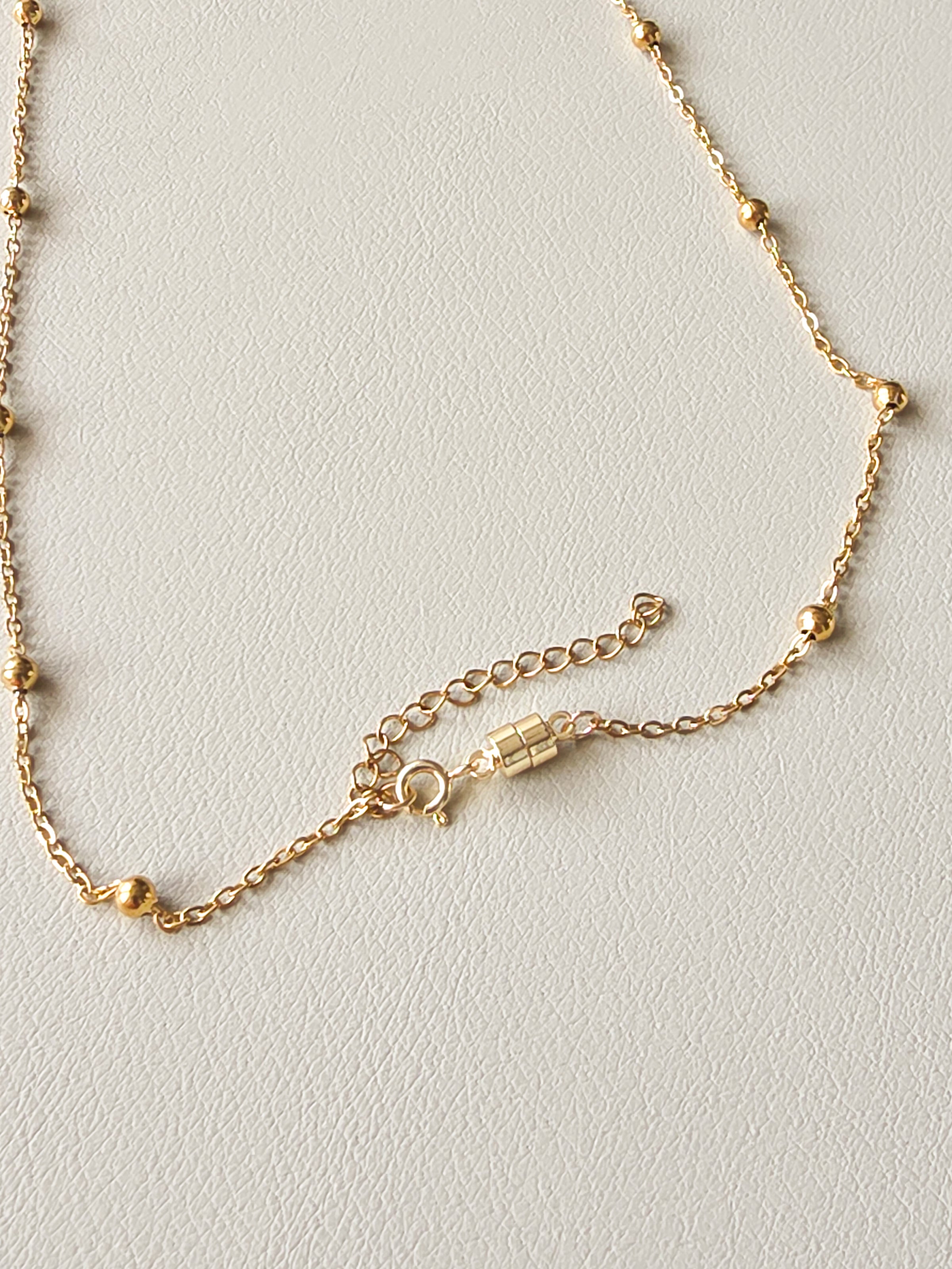 Gold Satellite Chain Necklace