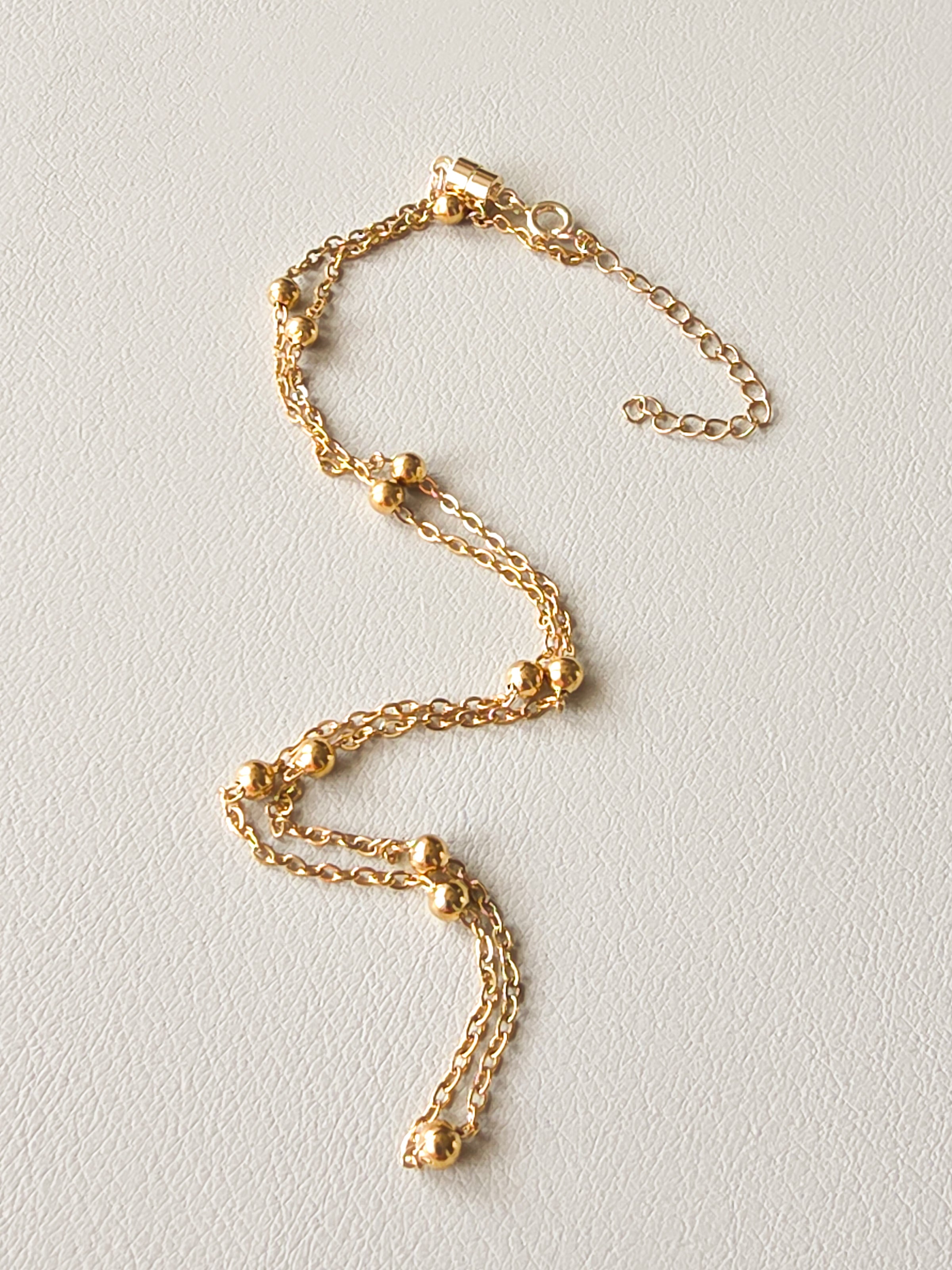 Gold Satellite Chain Necklace