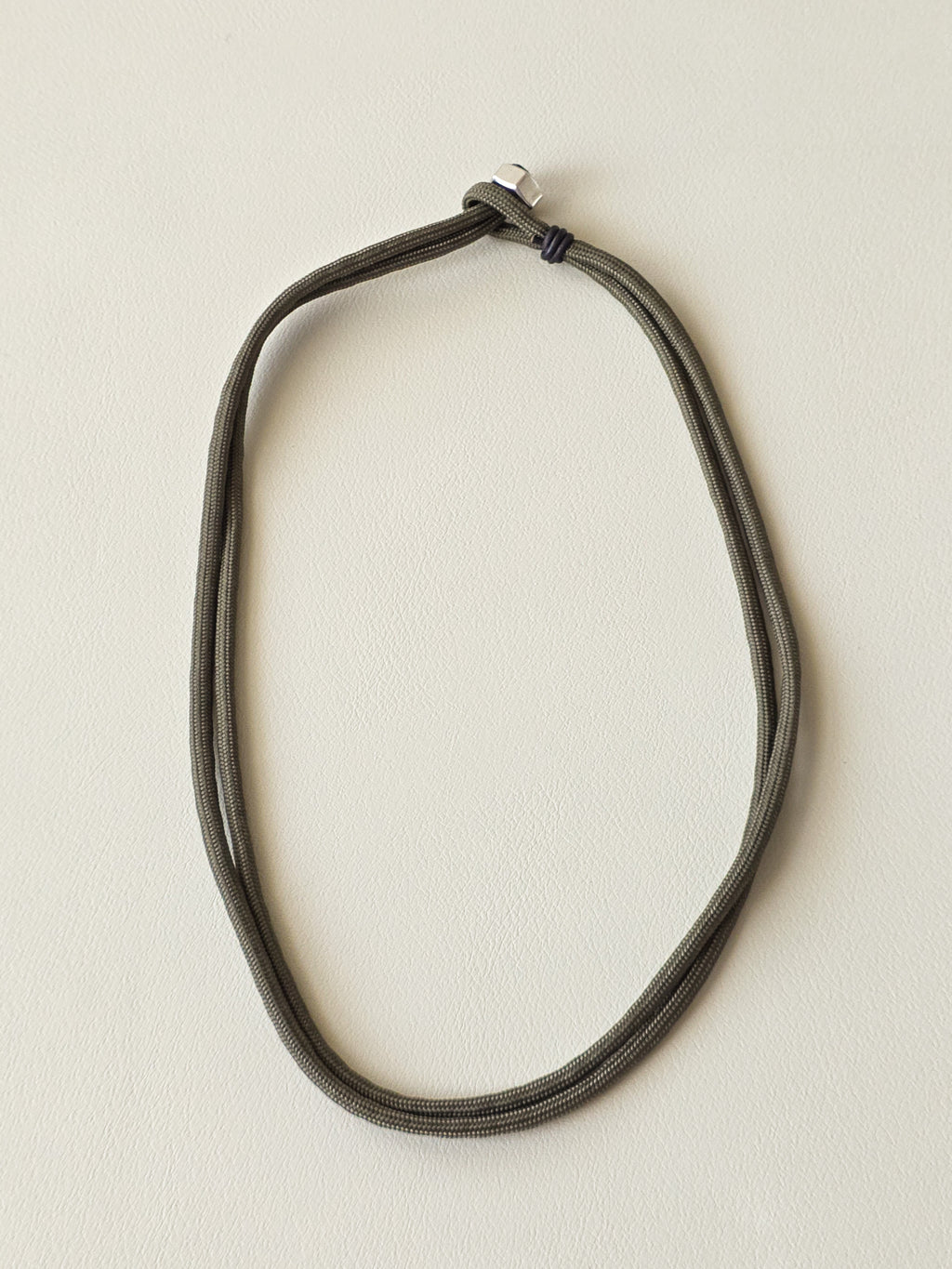 Stainless Steel Olive Drab Paracord Necklace