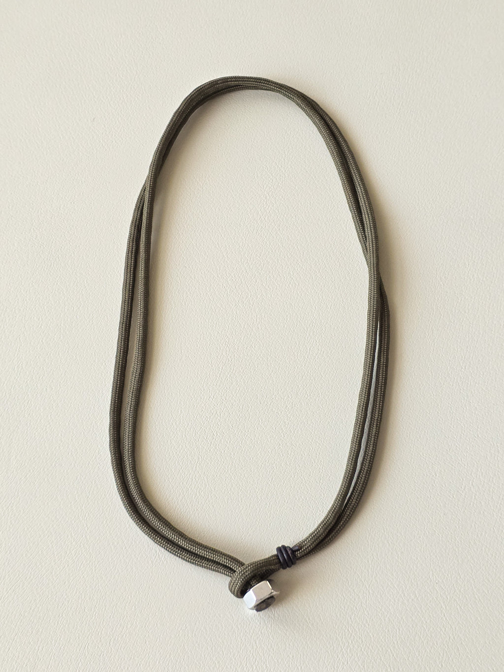 Stainless Steel Olive Drab Paracord Necklace