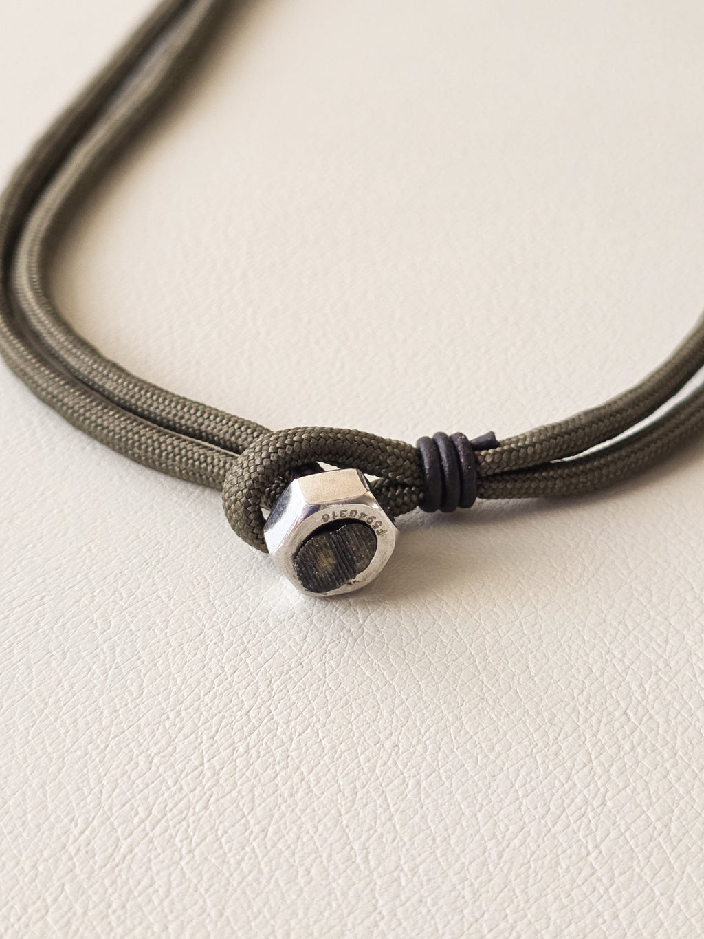 Stainless Steel Olive Drab Paracord Necklace
