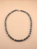 Stainless Steel Hematite Toggle Necklace
