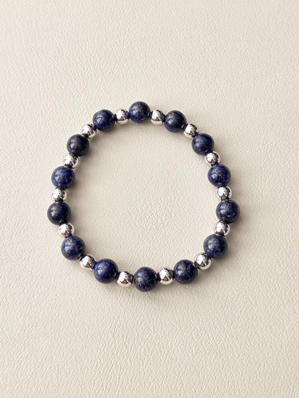 Lapis Lazuli Bracelet Stack | Silver-Filled