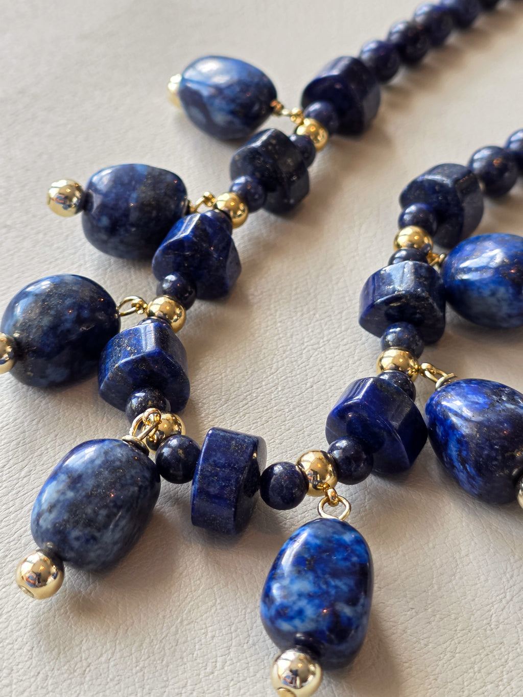 Lapis Lazuli Collar Statement Necklace