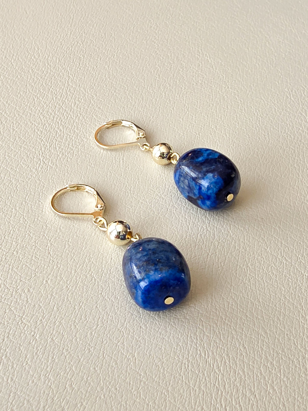 Lapis Lazuli Drop Earrings