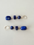 Lapis Stacked Stone Earrings