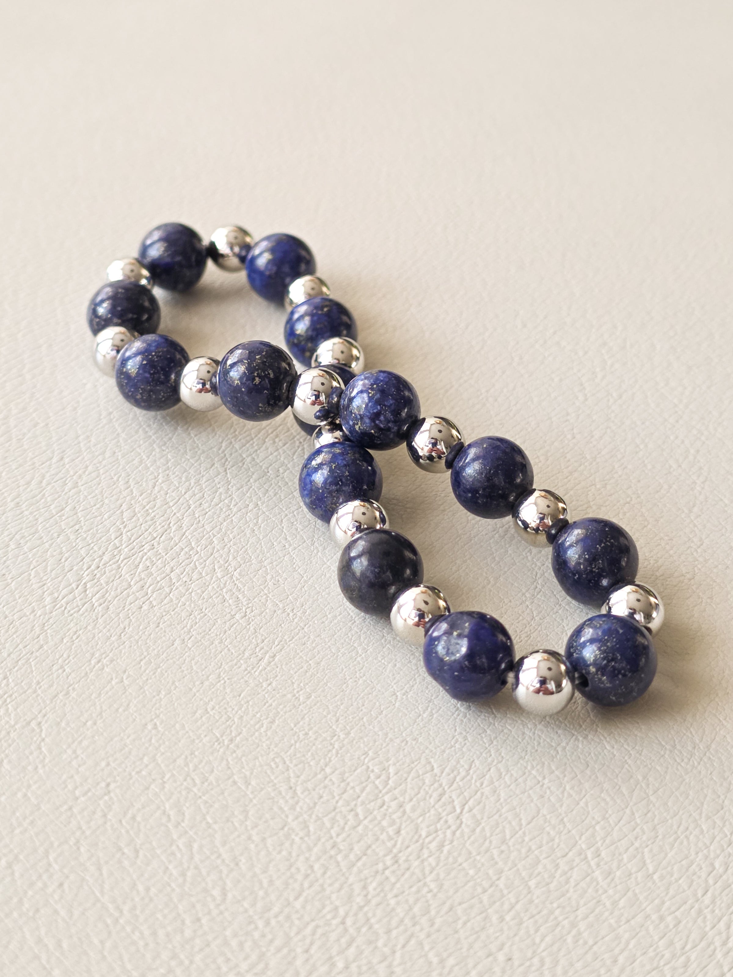 Lapis Lazuli Gemstone Beaded Bracelet