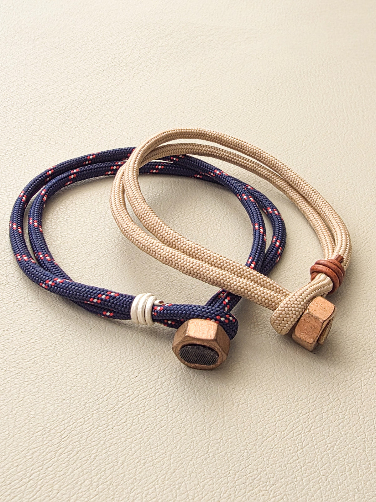 Paracord Duo Set | Navy + Sand