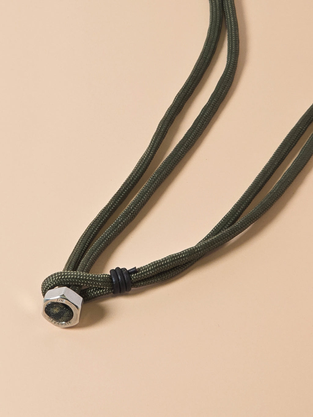 Stainless Steel Olive Drab Paracord Necklace
