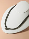 Stainless Steel Olive Drab Paracord Necklace