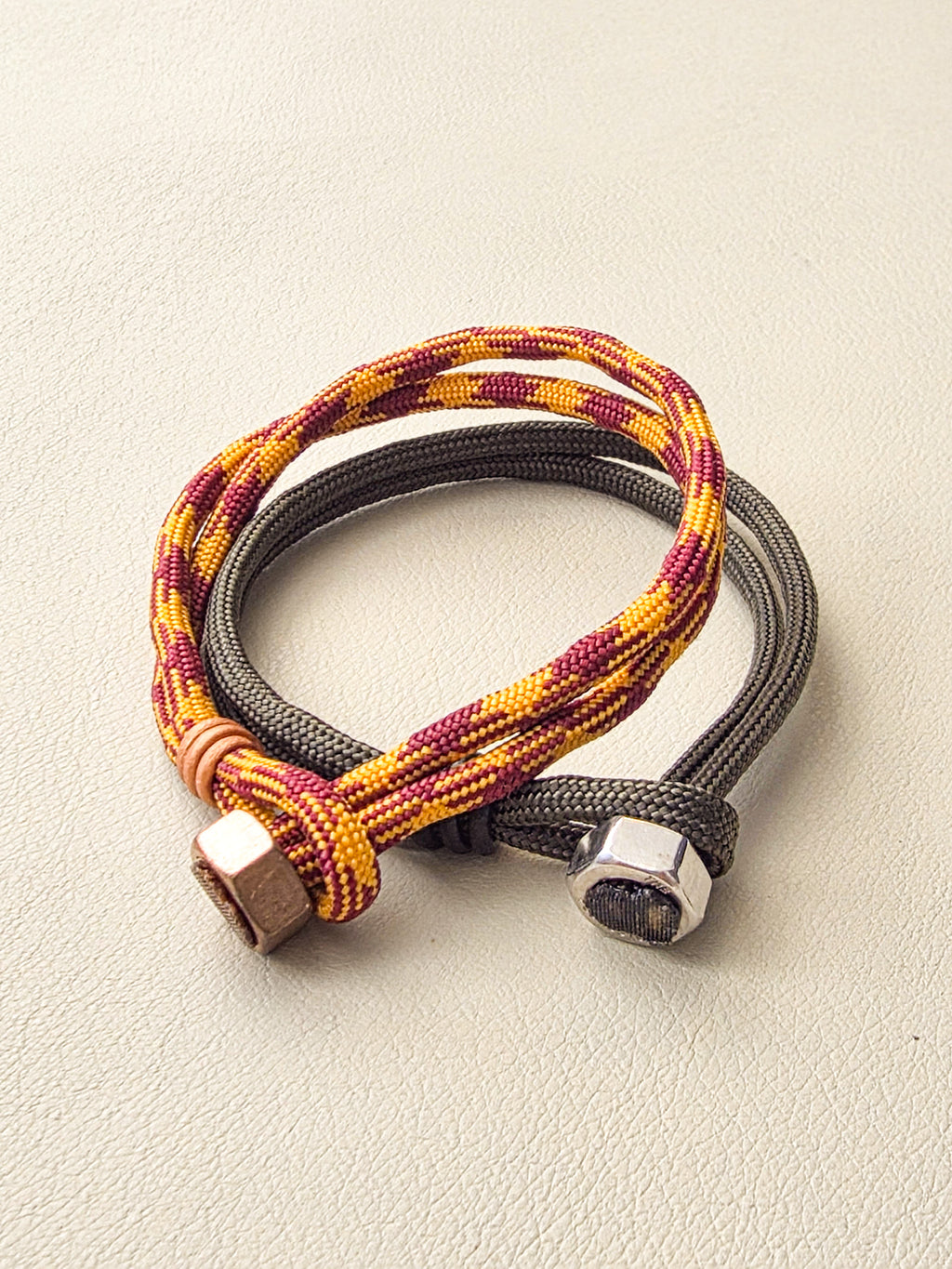 Paracord Duo Set | Olive Drab + Houndstooth Yellow