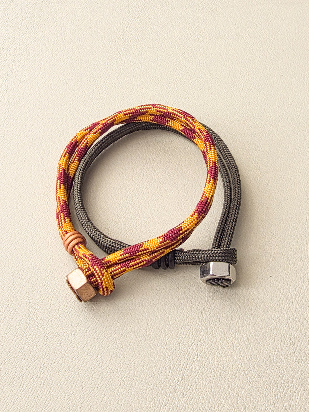 Paracord Duo Set | Olive Drab + Houndstooth Yellow
