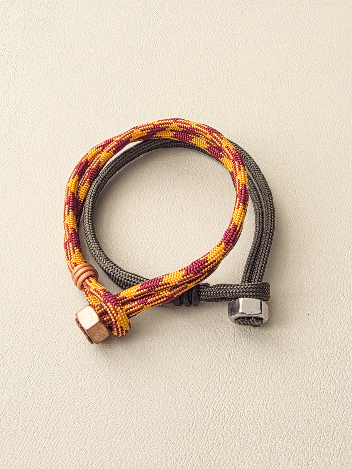 Paracord Duo Set | Olive Drab + Houndstooth Yellow