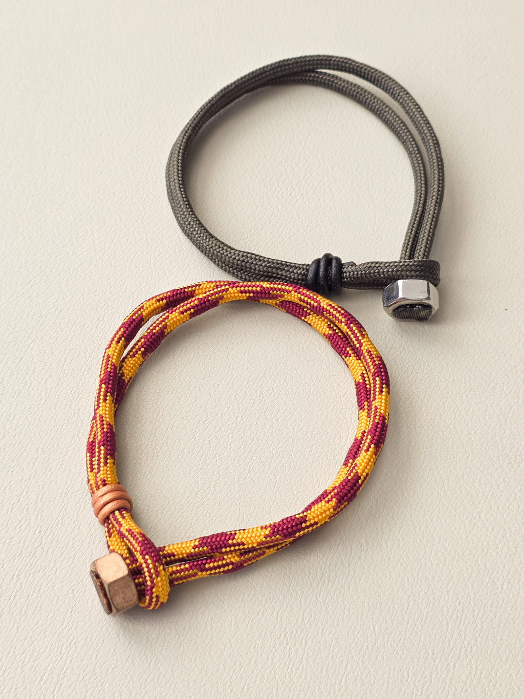 Paracord Duo Set | Olive Drab + Houndstooth Yellow