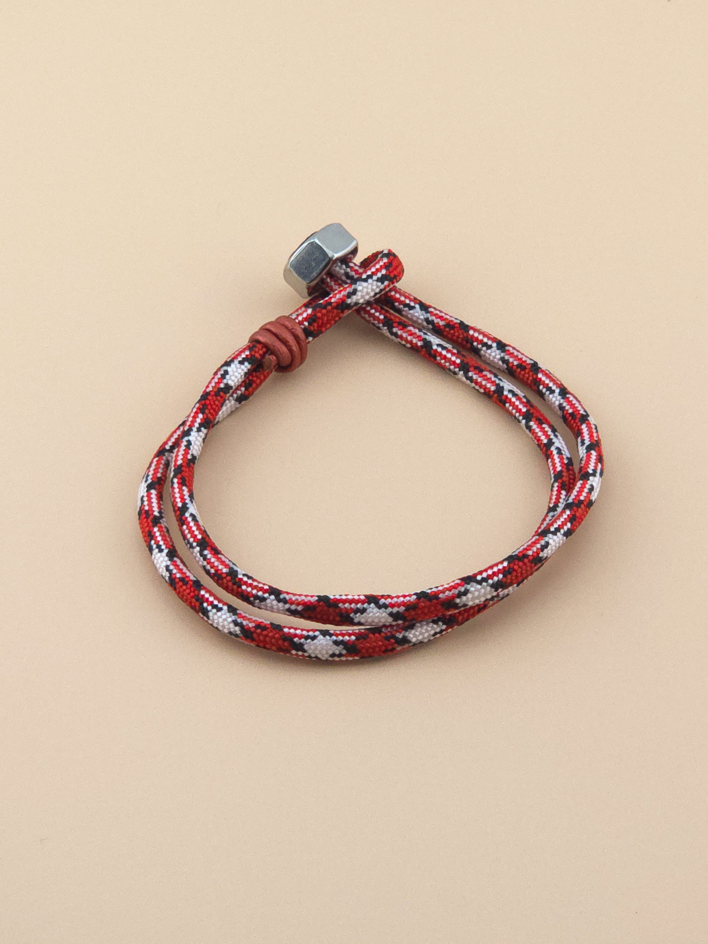 Crimson Coil Men’s Paracord Bracelet