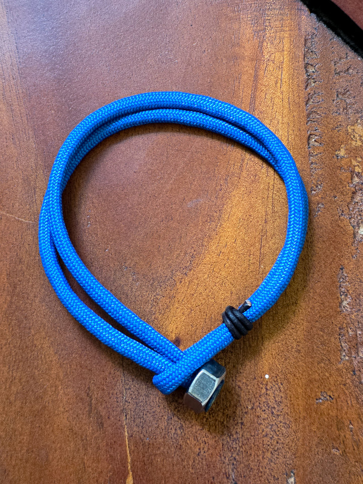 Royal Blue Hex Nut Paracord Bracelet