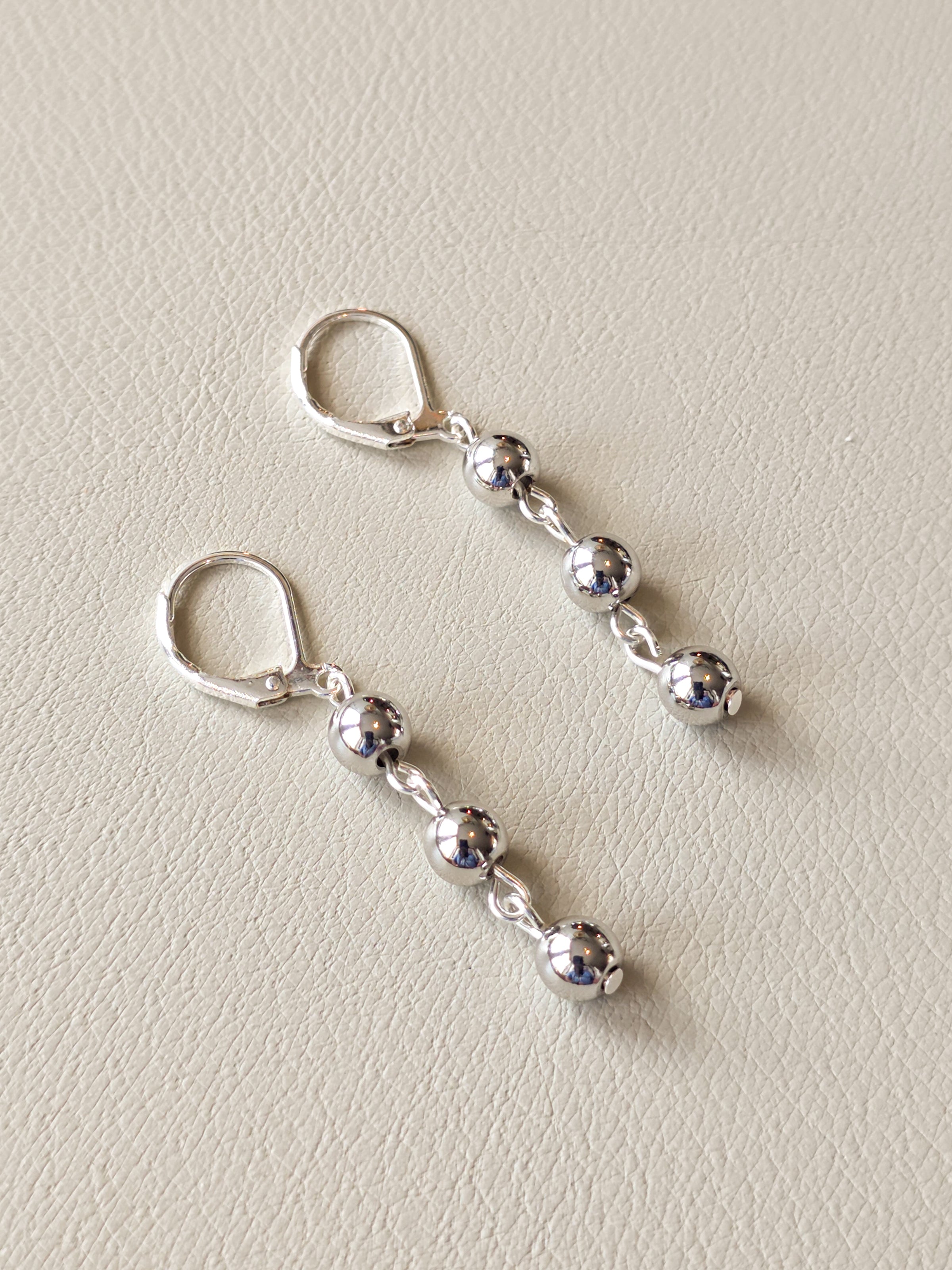 Silver-Filled Beaded Earrings