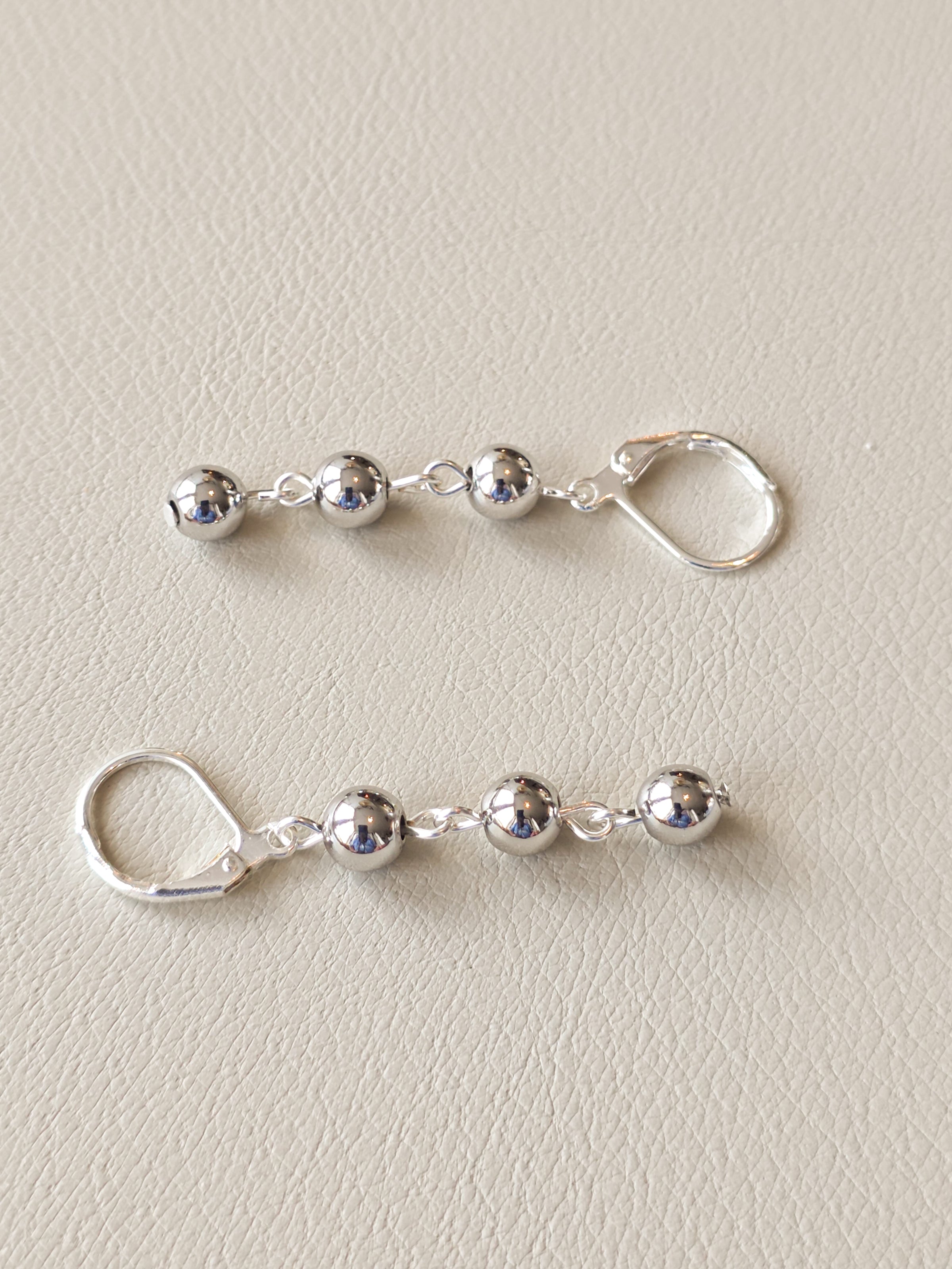 Silver-Filled Beaded Earrings