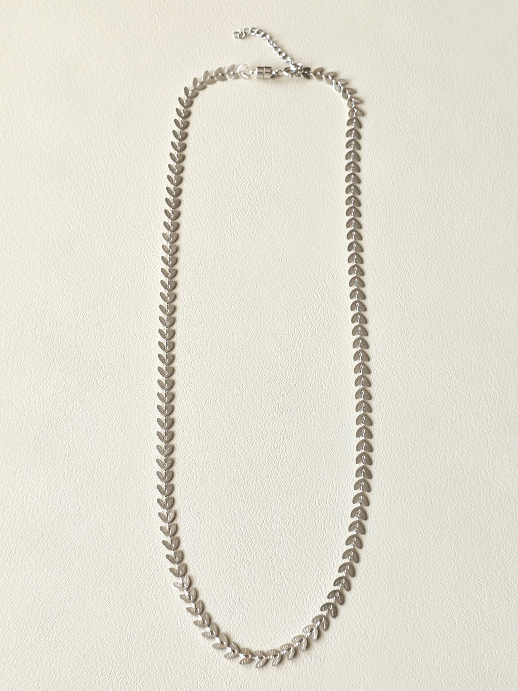 Silver Leaf Chain Necklace