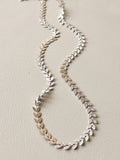 Silver Leaf Chain Necklace