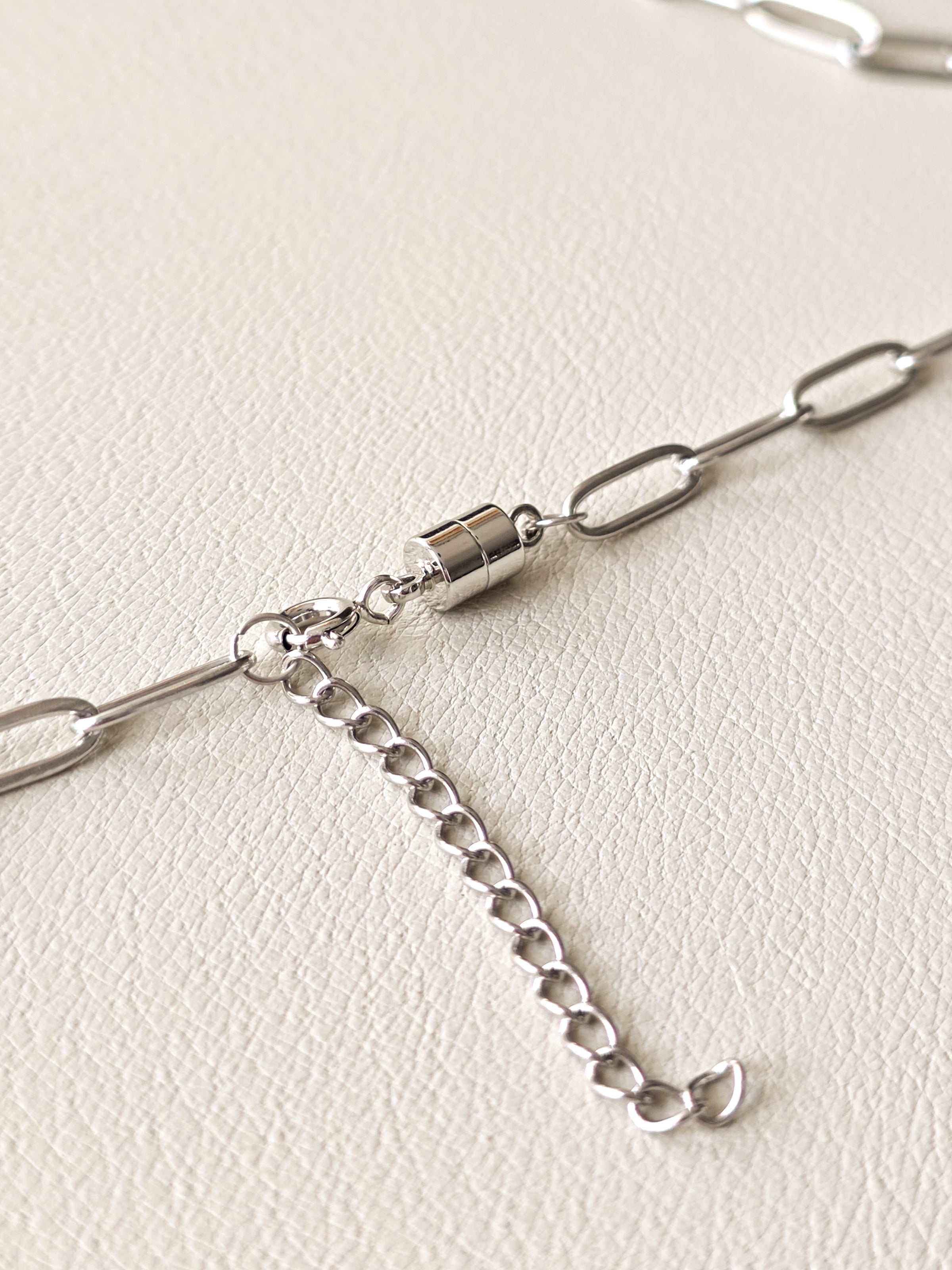 Silver Paperclip Chain Necklace