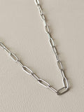 Silver Paperclip Chain Necklace
