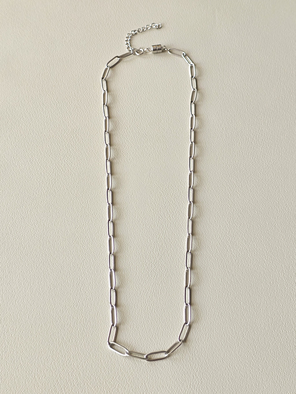 Silver Paperclip Chain Necklace