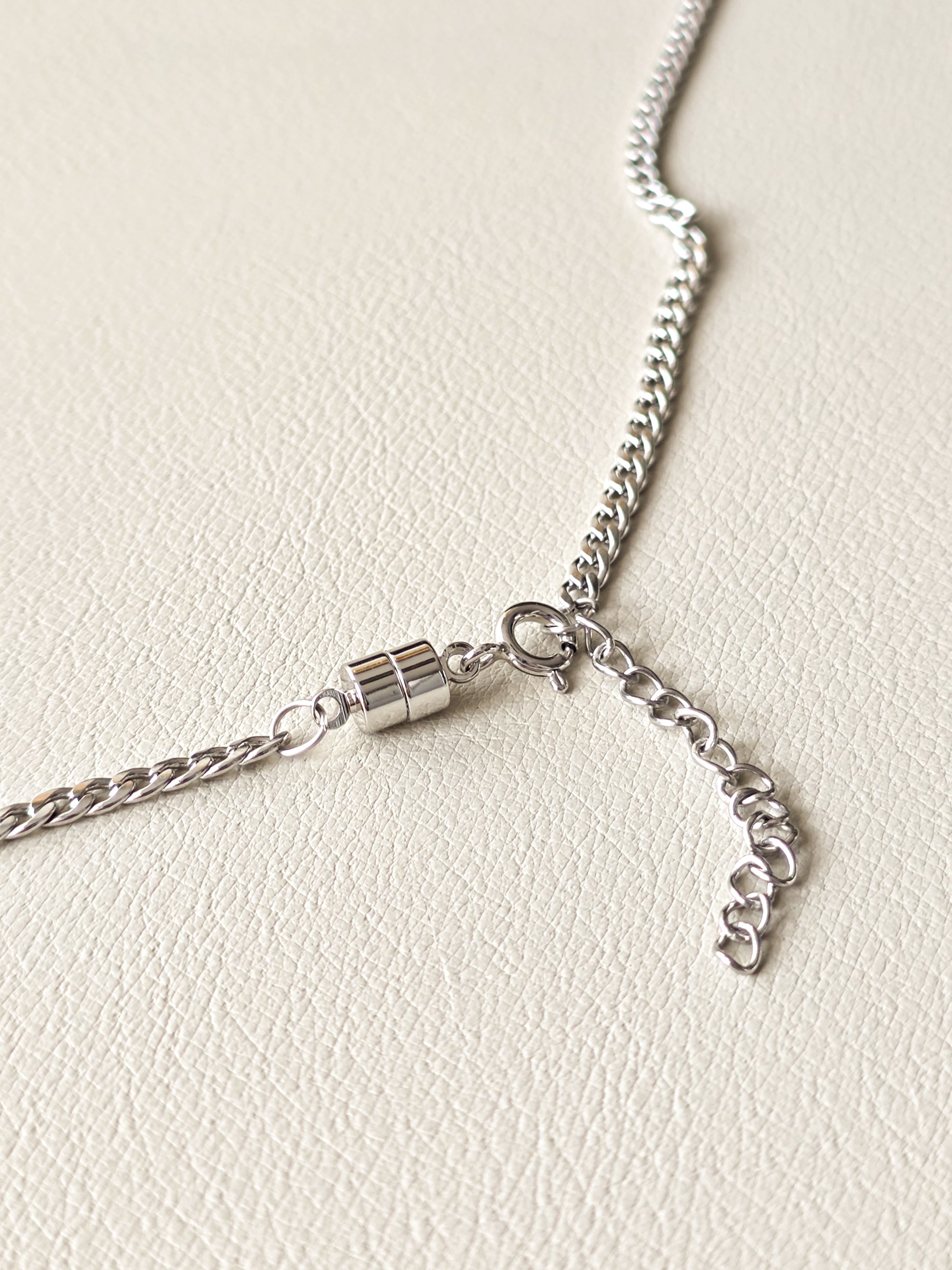 Stainless Steel Slim Cuban Chain Necklace