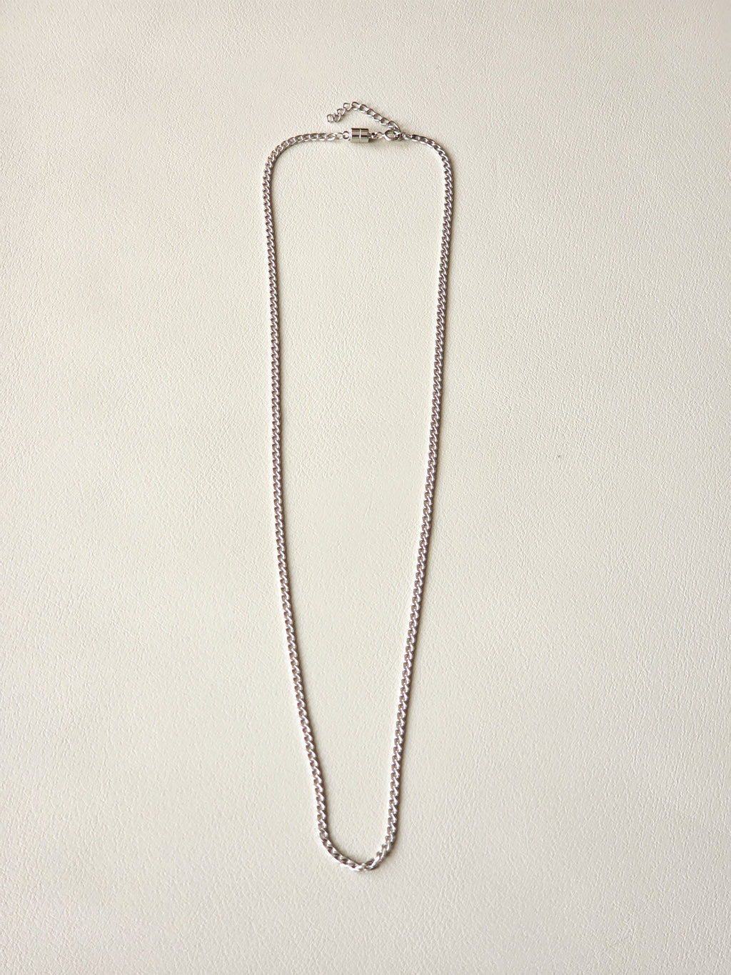 Stainless Steel Slim Cuban Chain Necklace