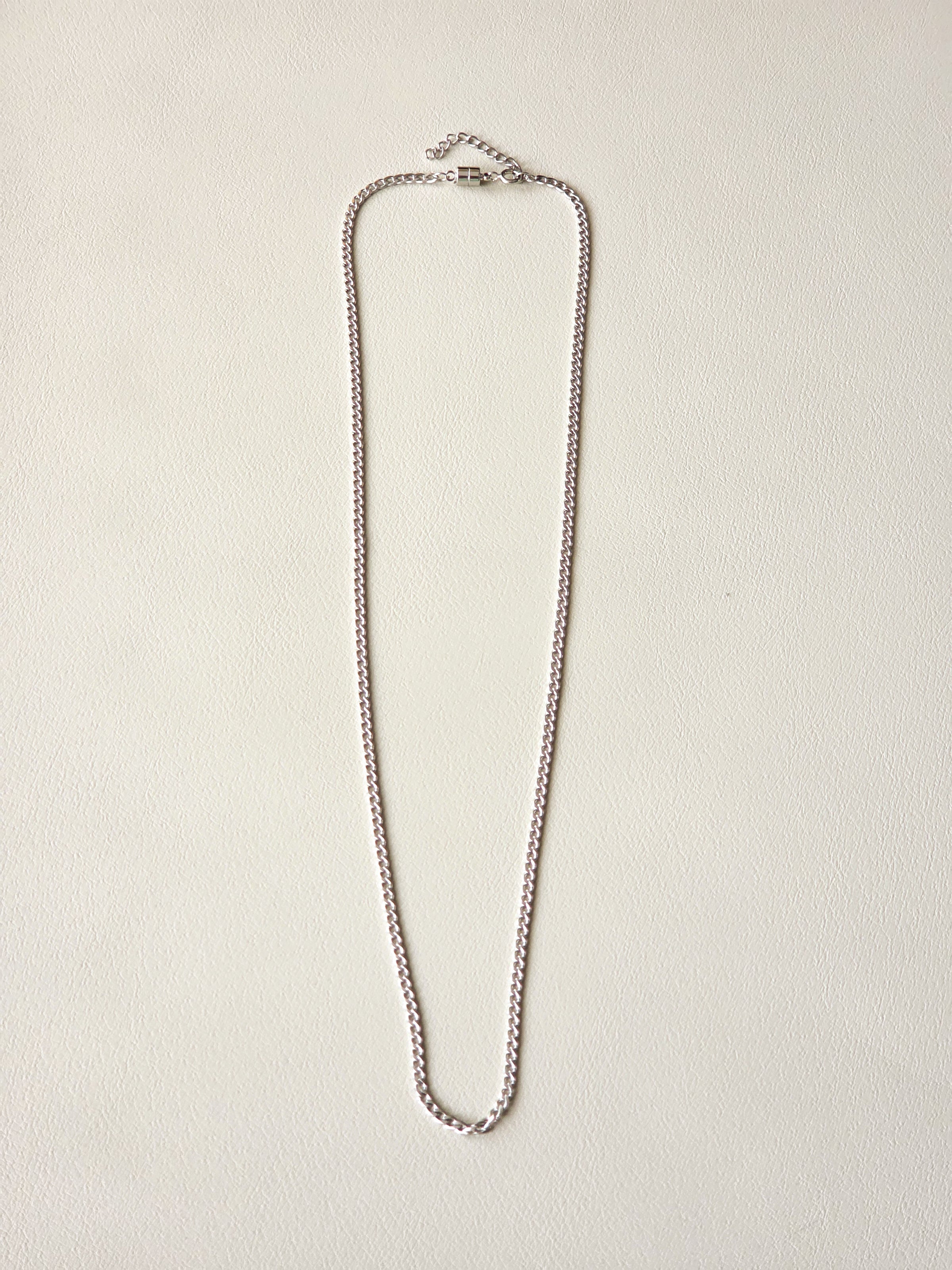 Stainless Steel Slim Cuban Chain Necklace