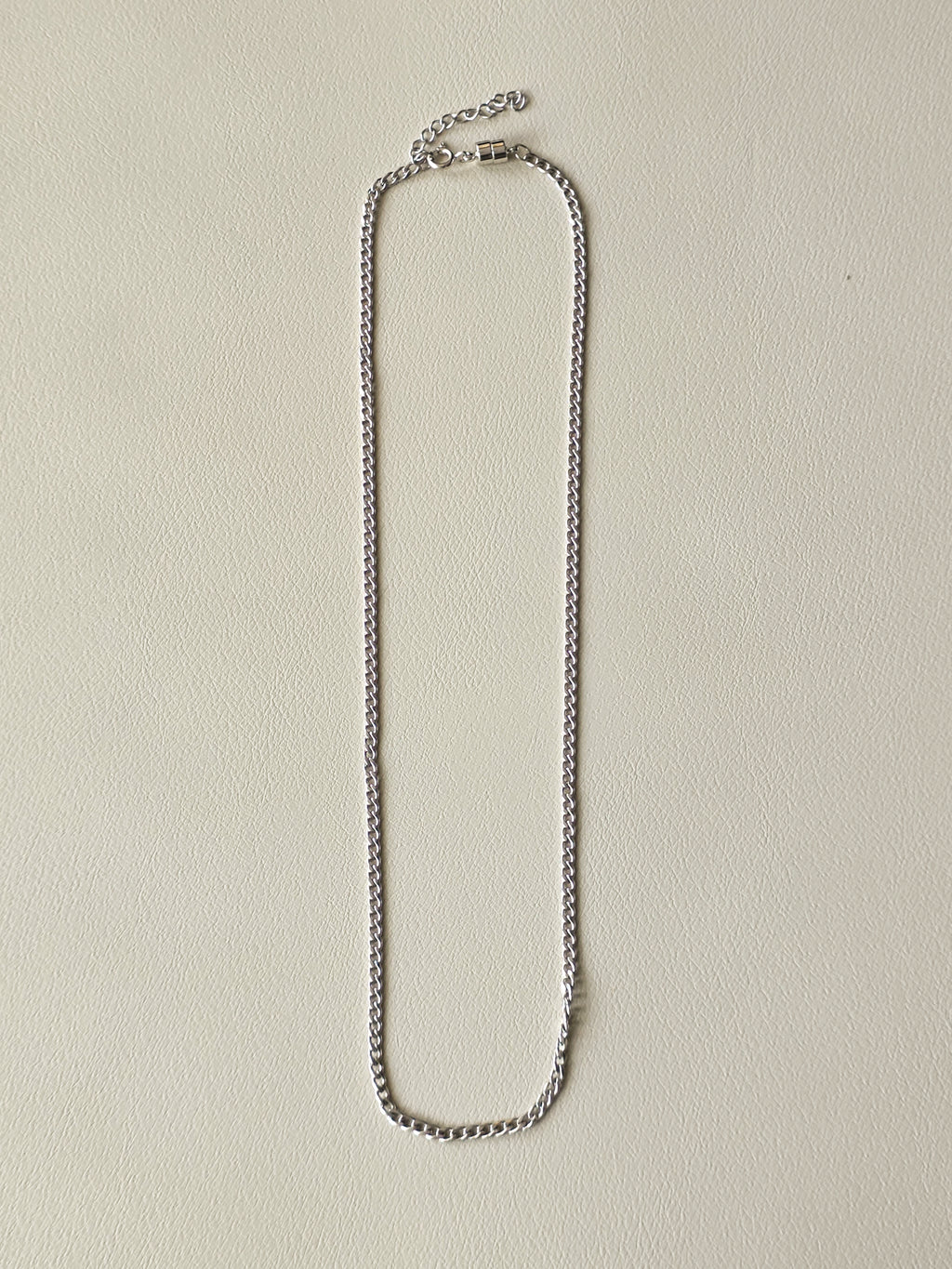 Stainless Steel Slim Cuban Chain Necklace